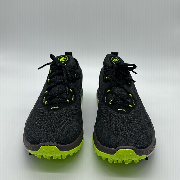 New Men’s Under Armour UA Charged Steph Curry Spikeless Golf Shoes Black/Ash - Picture 6 of 8